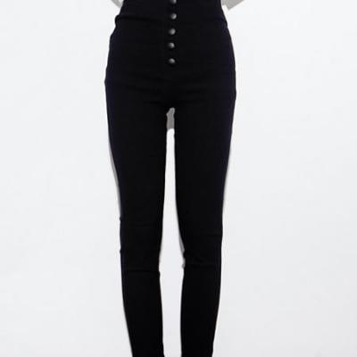 无敌显瘦高腰小脚裤 打底裤 弹力极大