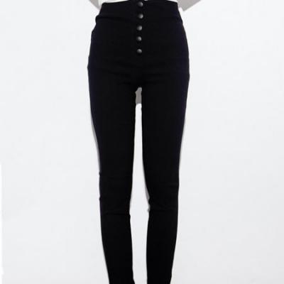 无敌显瘦高腰小脚裤 打底裤 弹力极大