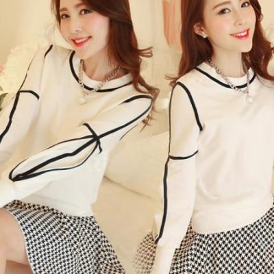 新款春秋装千鸟格韩版甜美OL修身长袖连衣裙女套装子