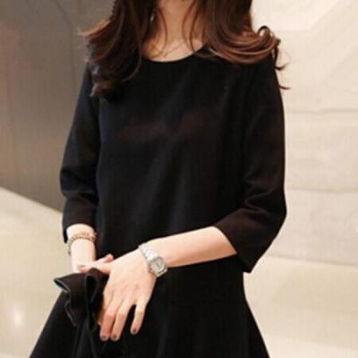 【高端定制 正版品质 尝鲜价】韩国高端气质7分袖连衣裙